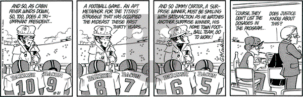 Doonesbury on Saturday October 21, 1978 Comic Strip