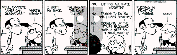 FoxTrot on Saturday June 20, 1992 Comic Strip