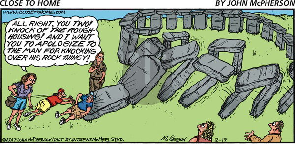 Close to Home on Sunday February 19, 2017 Comic Strip