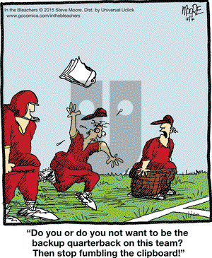 In the Bleachers on Tuesday July 7, 2015 Comic Strip