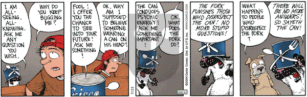 Get Fuzzy on Friday July 23, 2004 Comic Strip