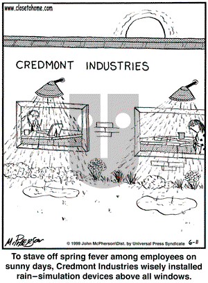 Close to Home on Friday June 11, 1999 Comic Strip