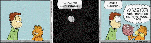 Garfield on Thursday April 25, 2019 Comic Strip