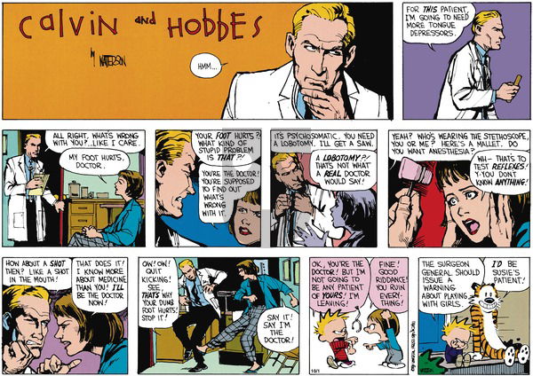 Calvin and Hobbes on Sunday November 18, 1990 Comic Strip