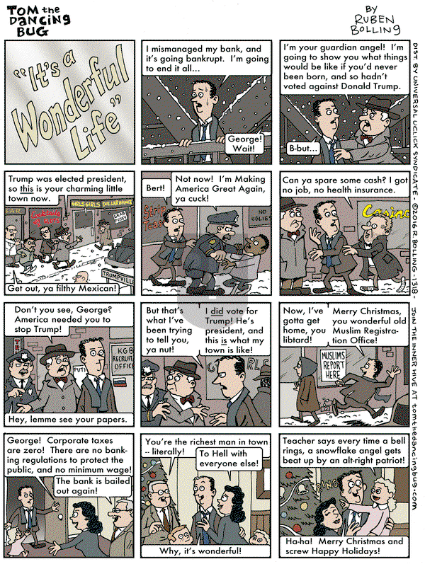 Tom the Dancing Bug on Friday December 23, 2016 Comic Strip